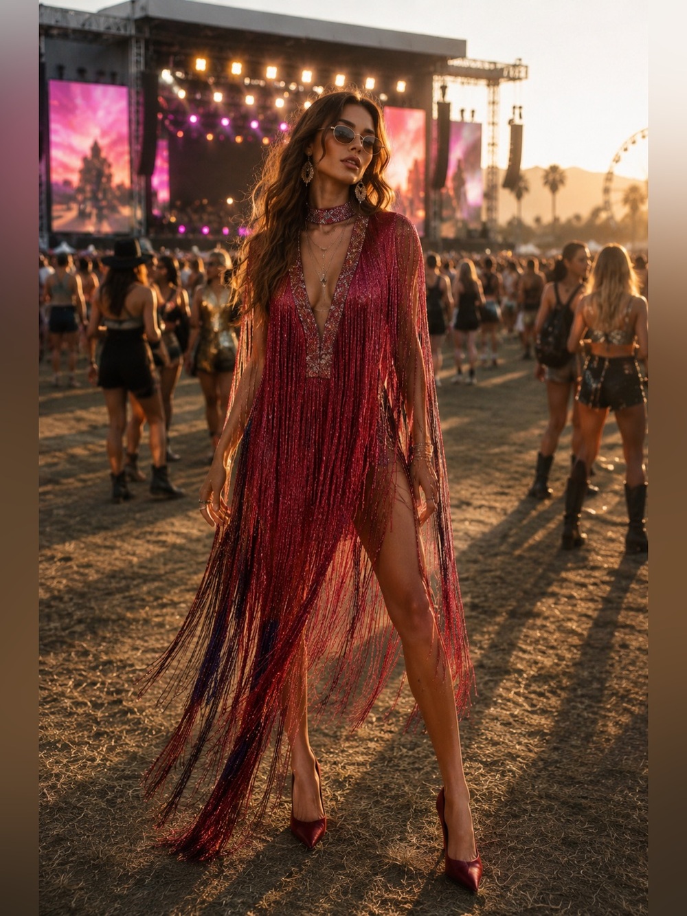 Fringe Dress Medium NWT